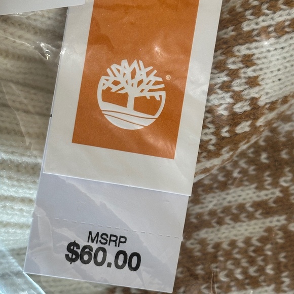 TIMBERLAND Plaid Scarf One Size NWT - Picture 3 of 5